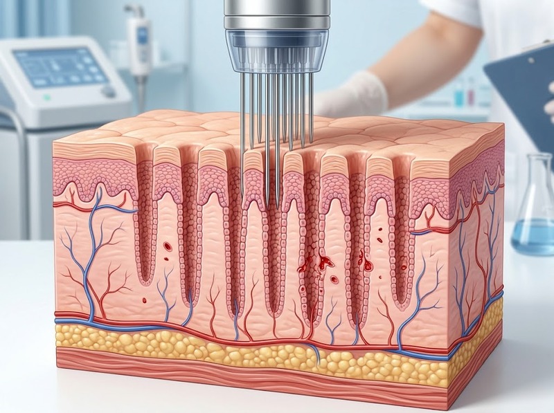 Công nghệ microneedling tạo vi tổn thương để hỗ trợ tái tạo da ra sao?