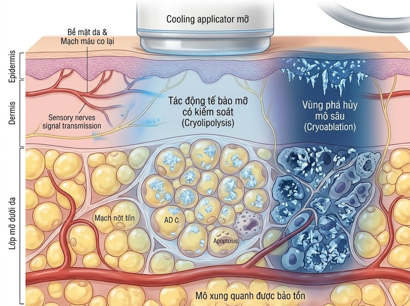 Cryotherapy trong làm đẹp sử dụng nhiệt độ thấp để tác động cơ thể ra sao?
