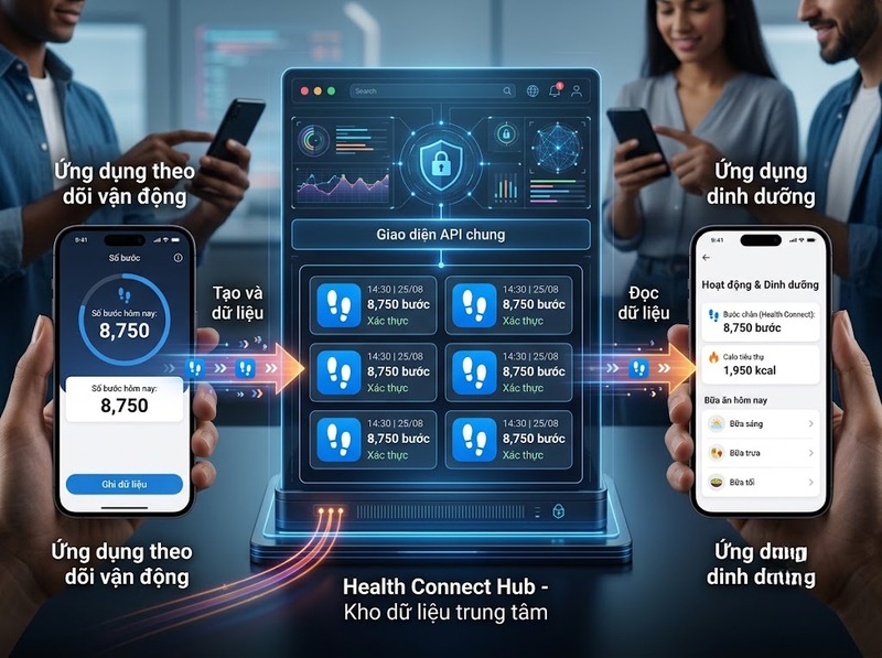 Google Health Connect kết nối dữ liệu giữa các ứng dụng sức khỏe ra sao?