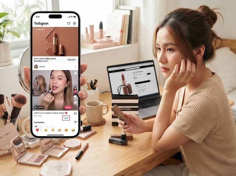 Influencer và thị trường mỹ phẩm đang ảnh hưởng hành vi mua ra sao?