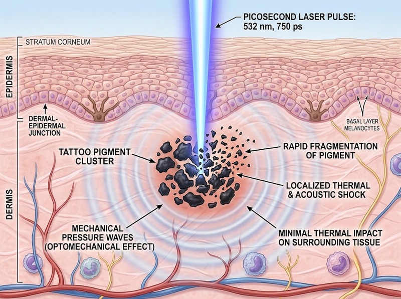 Laser pico tạo xung cực ngắn và được ứng dụng trong chăm sóc da thế nào?