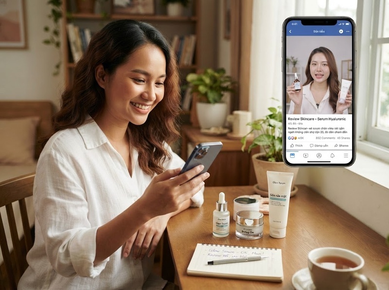 Mạng xã hội và thị trường mỹ phẩm tác động lẫn nhau ra sao?