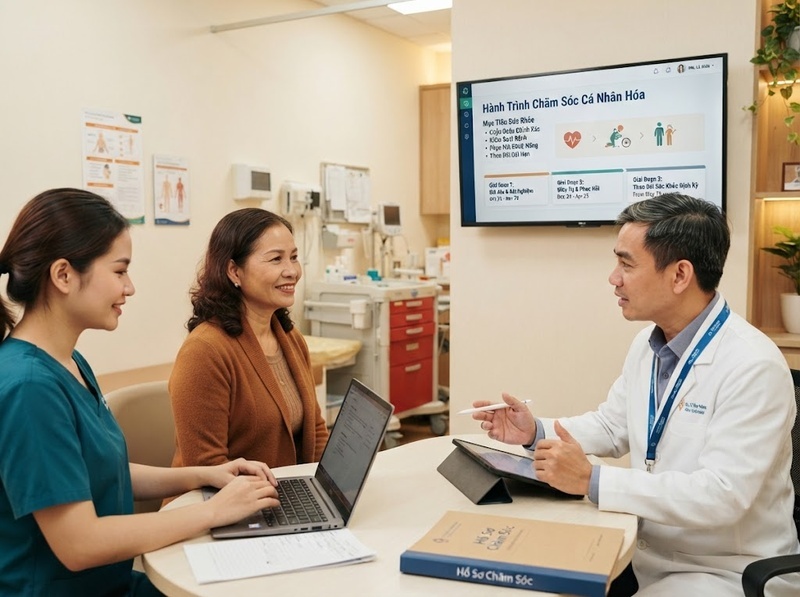 Mô hình kinh doanh dịch vụ chăm sóc sức khỏe vận hành qua những thành phần nào?