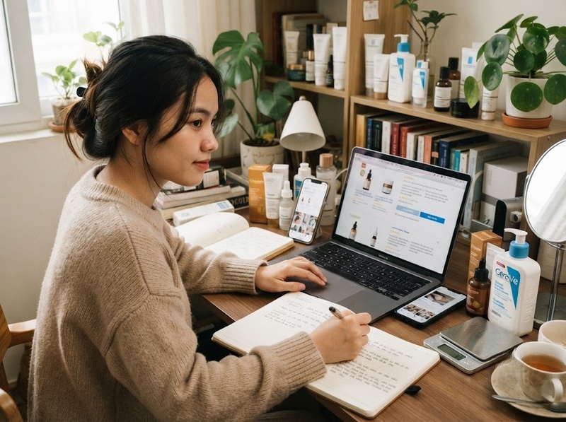 Mua mỹ phẩm online và offline khác nhau thế nào về hành vi người dùng?