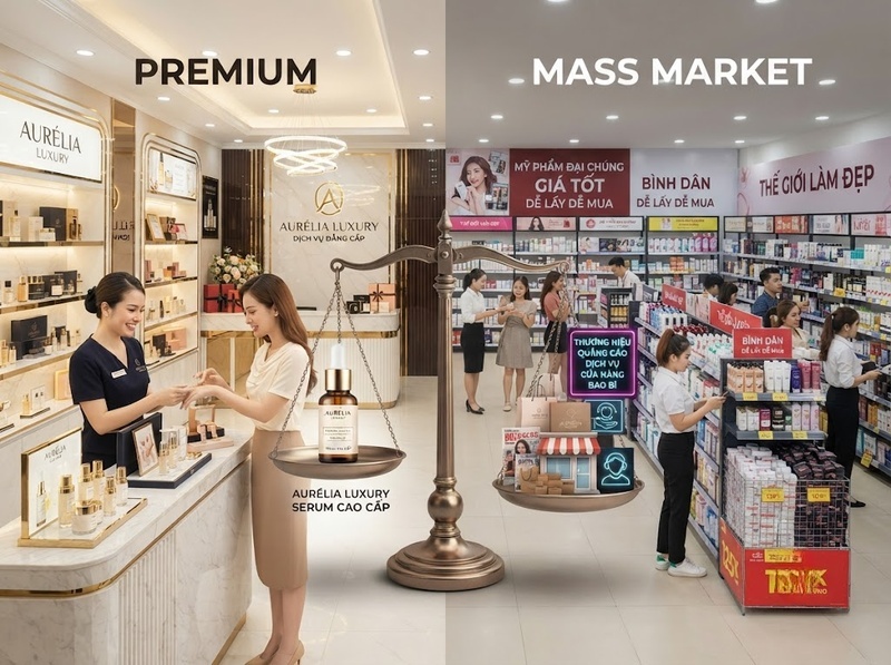 Mỹ phẩm cao cấp và bình dân khác nhau thế nào trên thị trường?