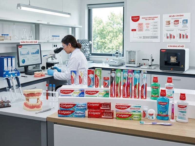 Thương hiệu Colgate duy trì vị thế chăm sóc răng miệng bằng những lợi thế nào?
