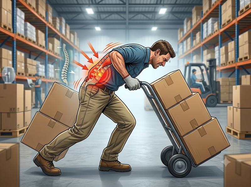 Tư thế đẩy xe sai có thể gây những vấn đề gì?