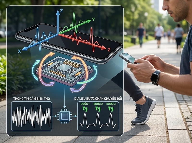 Ứng dụng theo dõi vận động sử dụng cảm biến và GPS để ghi dữ liệu ra sao?
