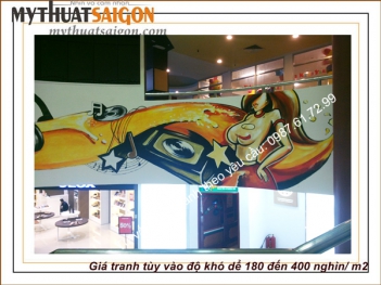 Vẽ tranh tường nhà hàng Vuvuzela - Mạng làm giàu