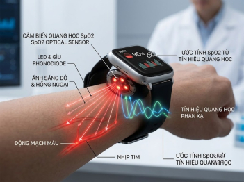 Cảm biến SpO2 trên đồng hồ thông minh hoạt động thế nào?