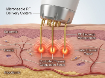 Microneedling RF kết hợp kim vi điểm và RF thế nào?